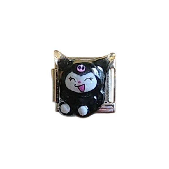 Composable Modular Kuromi Hello Kitty‎ Character Italian Nomination Charm - Picture 1 of 11